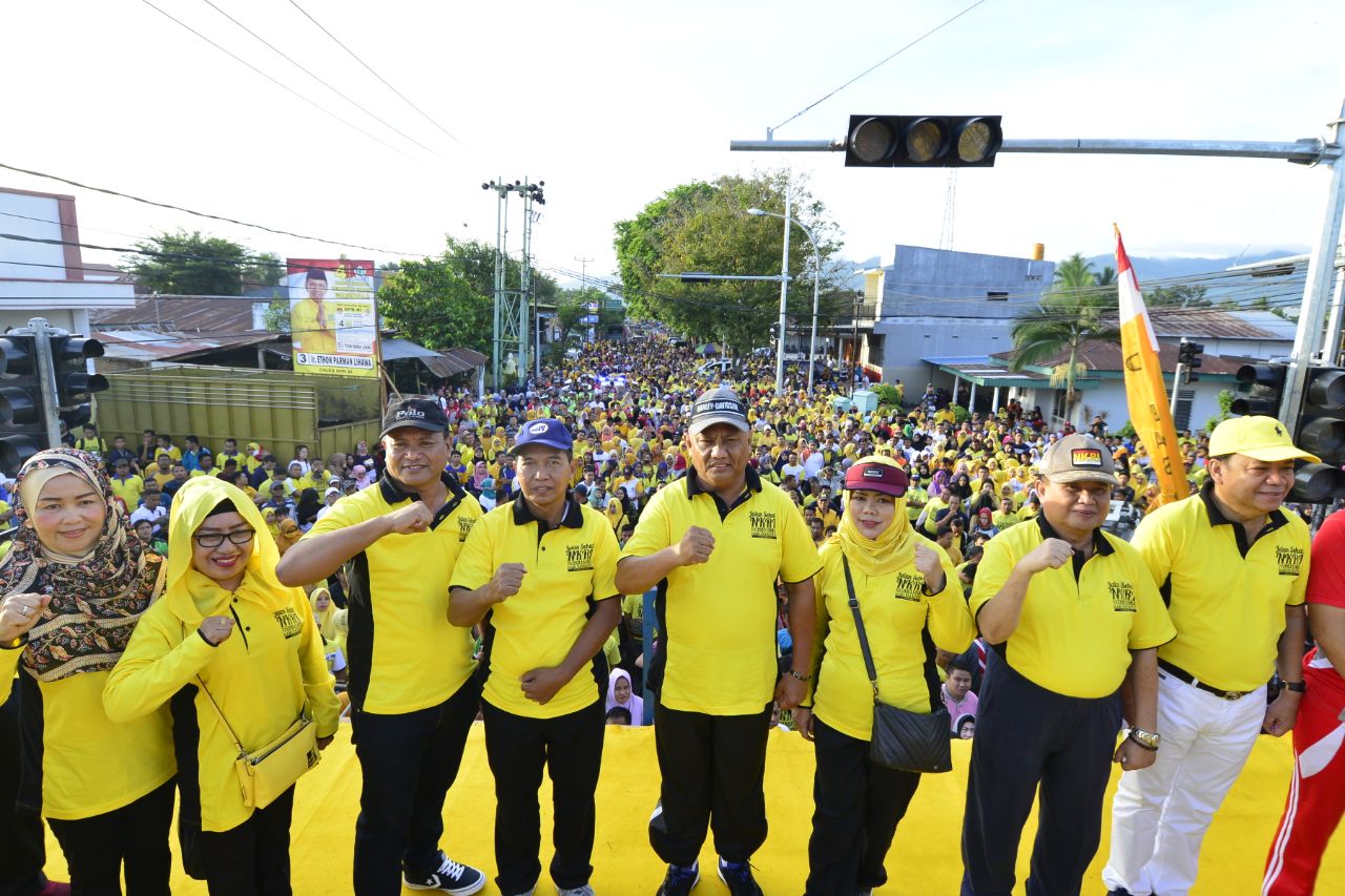 Peserta Jalan Sehat NKRI Terbesar Dalam Sejarah Gorontalo