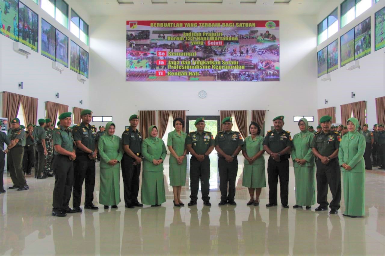 Berikuta Enam Perwira TNI Gorontalo Naik Pangkat dari Kapten ke Mayor