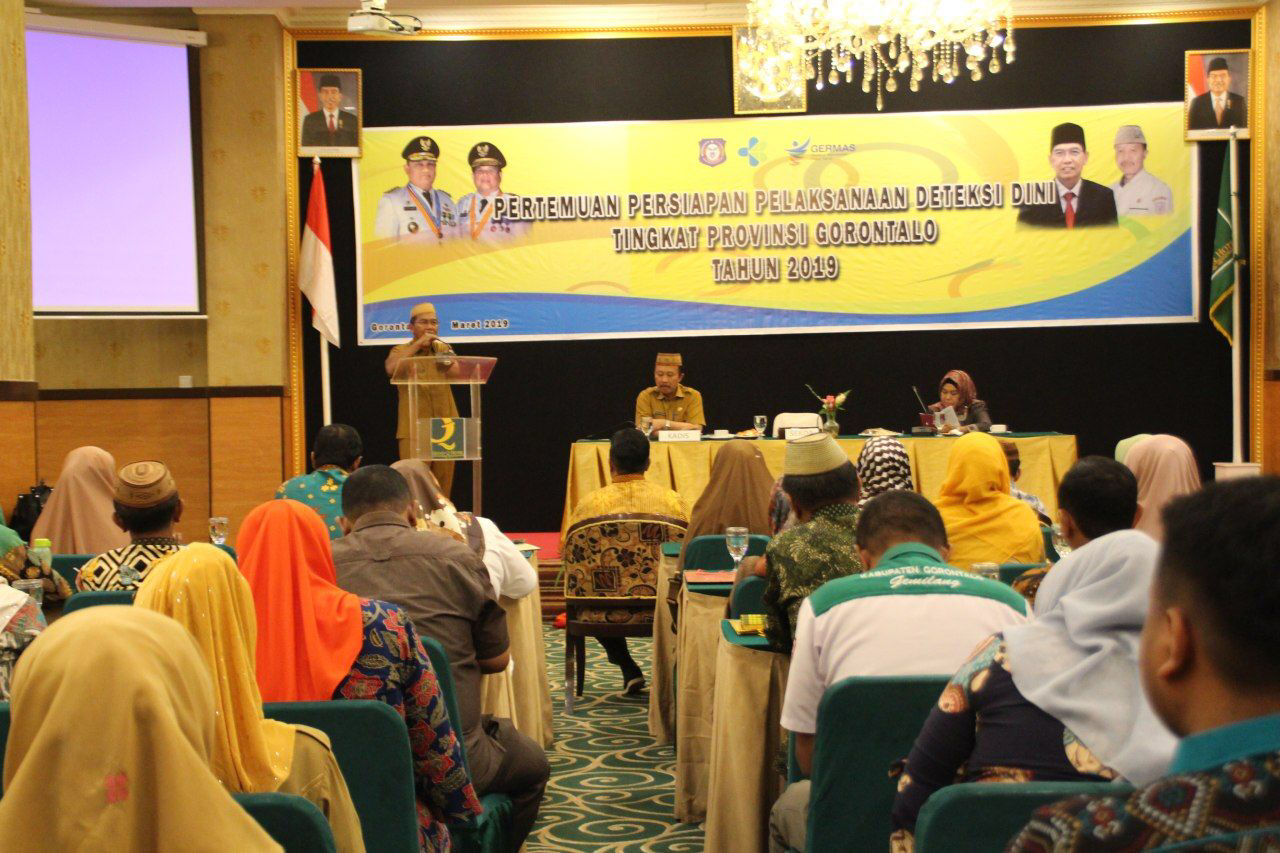 Sekdaprov Buka Sosialisasi Deteksi Dini Risiko Penyakit Tidak Menular di Gorontalo