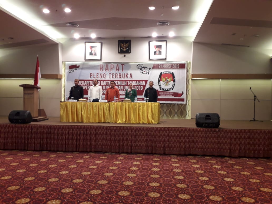 Gelar Pleno KPU Provinsi Gorontalo Bahas Rekapitulasi DPTB