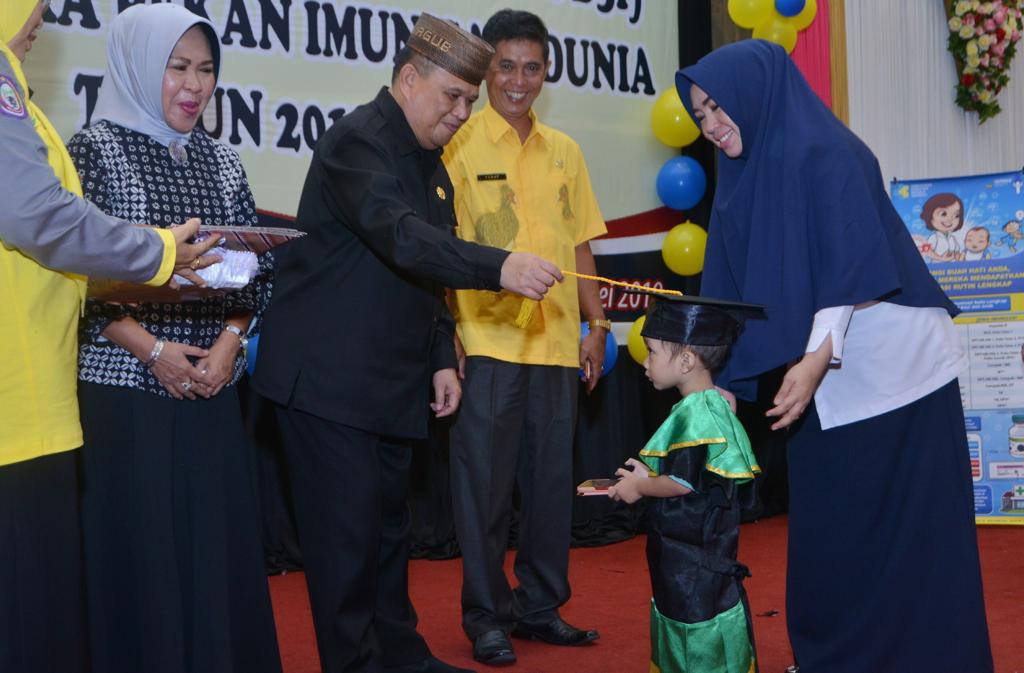 Ratusan Anak Gorontalo Diwisuda dan Peroleh Sertifikat Imunisasi