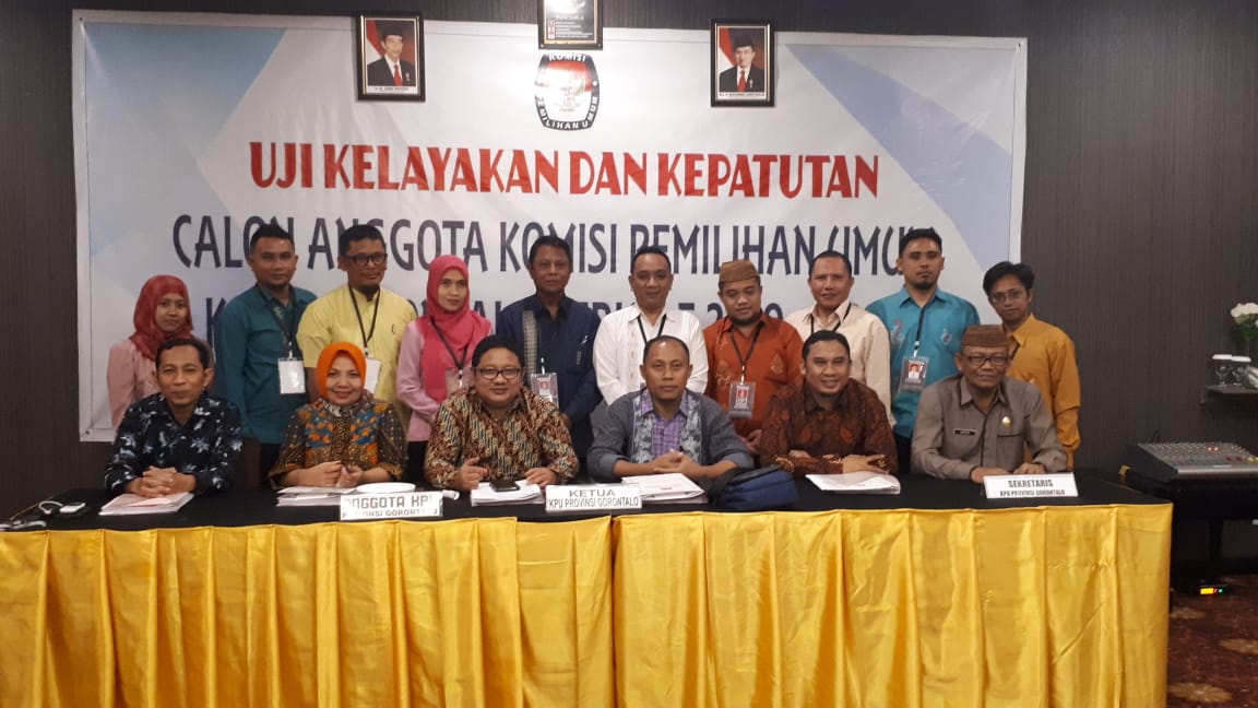 10 Calon Komisioner KPU Kota Gorontalo Jalani Uji Kelayakan dan Kepatutan