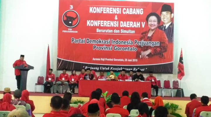 Kris Wartabone Kembali Terpilih Ketua DPD PDIP Gorontalo