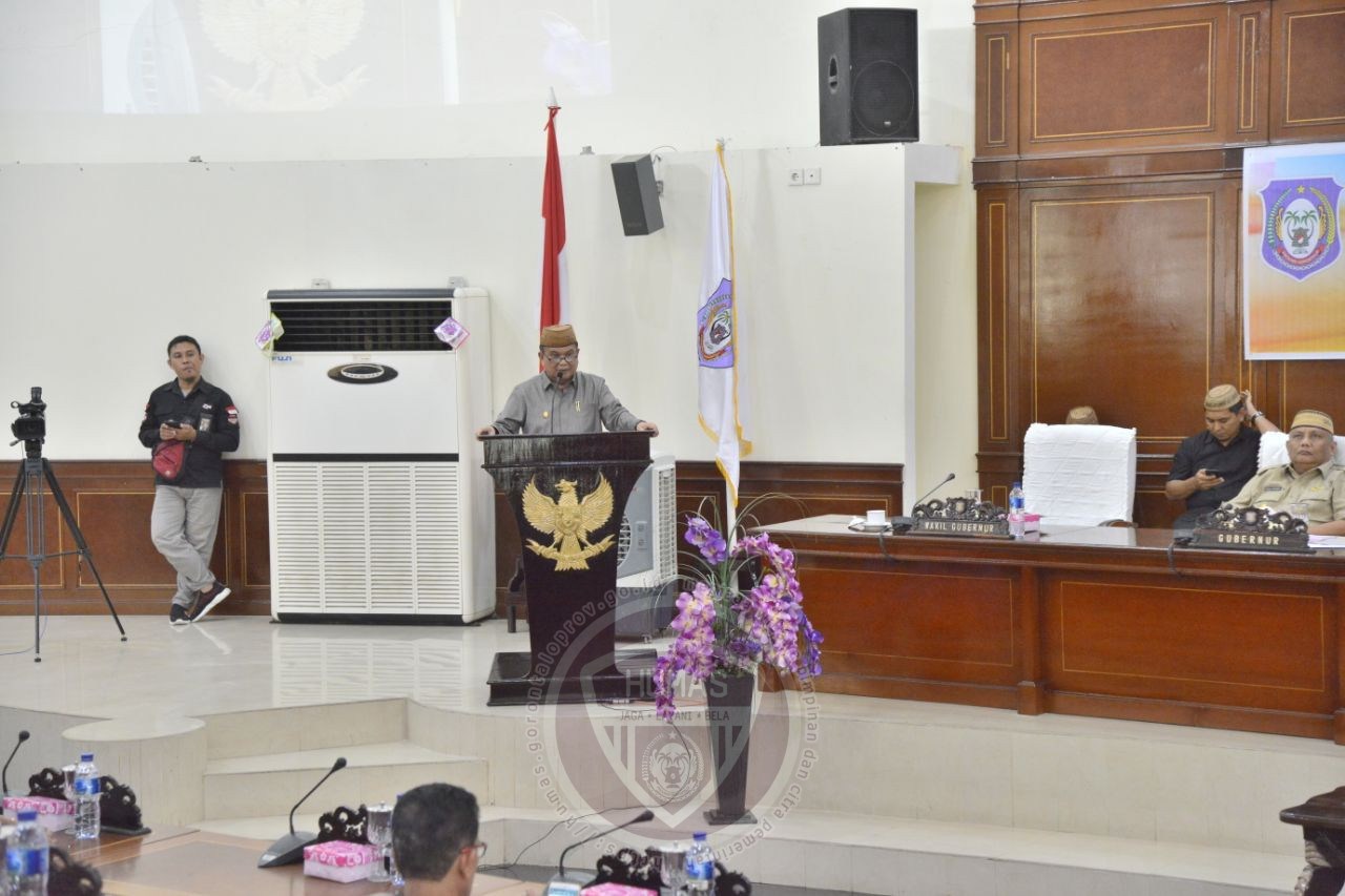 DPRD Provinsi Gorontalo Menyetujui Ranperda Perubahan APBD 2019