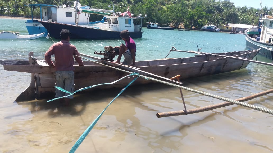 Perahu Nelayan Tanpa Awak Ditemukan Tenggelam di Biluhu