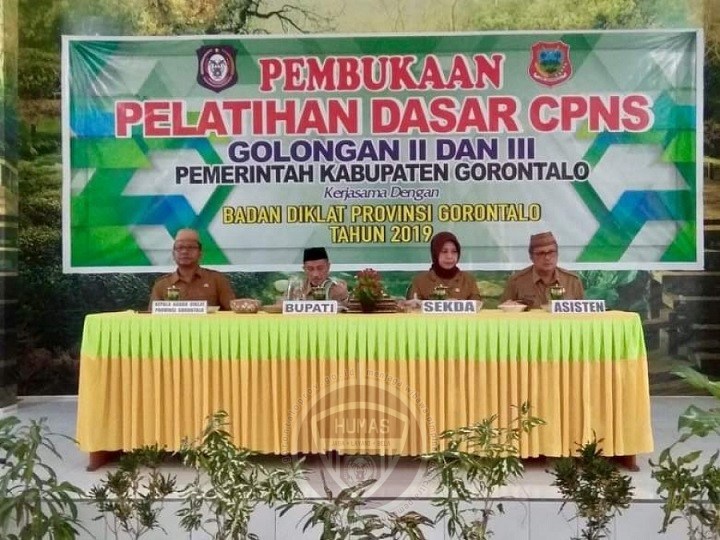 Badan Diklat Gelar Pelatihan Dasar CPNS Gorontalo