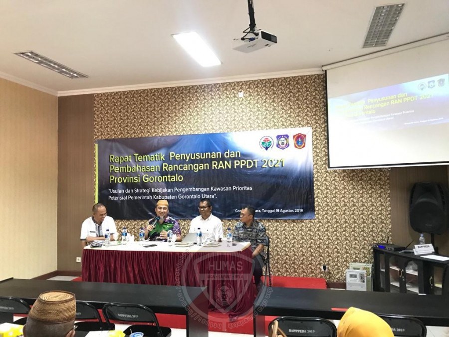 Bapppeda Susun RAN PPDT di 3 Kabupaten Tertinggal Di Provinsi Gorontalo
