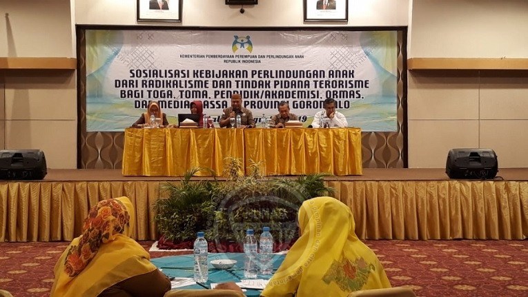 Dinas Sosial Provinsi Gorontalo Sosialisasi Pencegahan Radikalisme Bagi Anak-anak