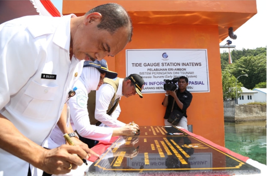 Sistem Peringatan Dini Tsunami Diresmikan di Maluku