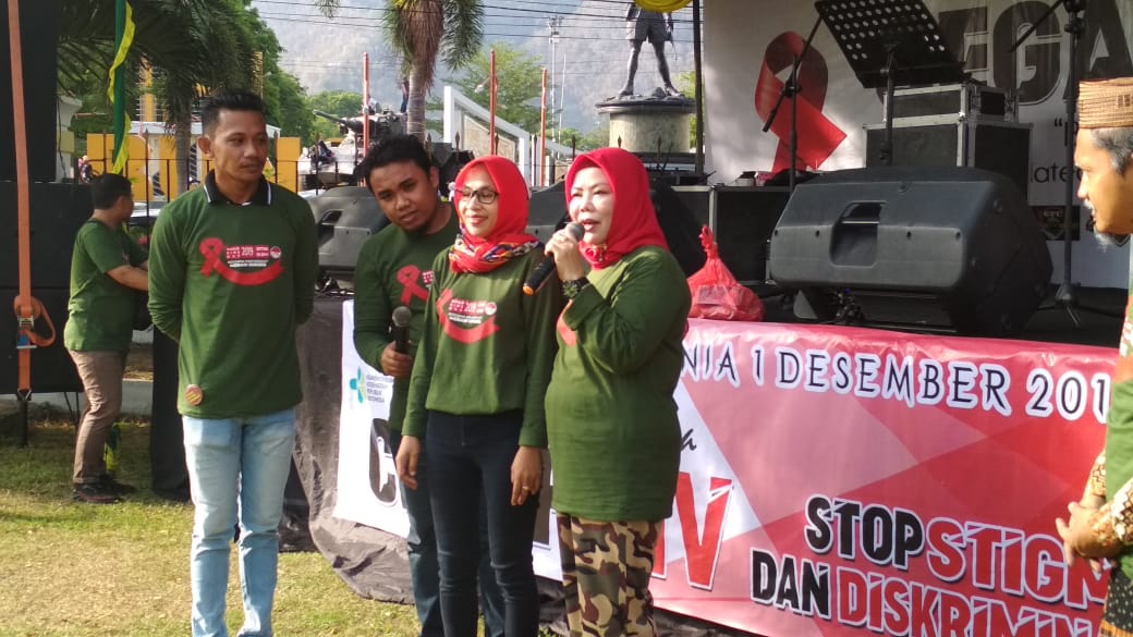 Peringati Hari AIDS, KPA Gorontalo Lakukan Sosialisasi dan Jalan Sehat