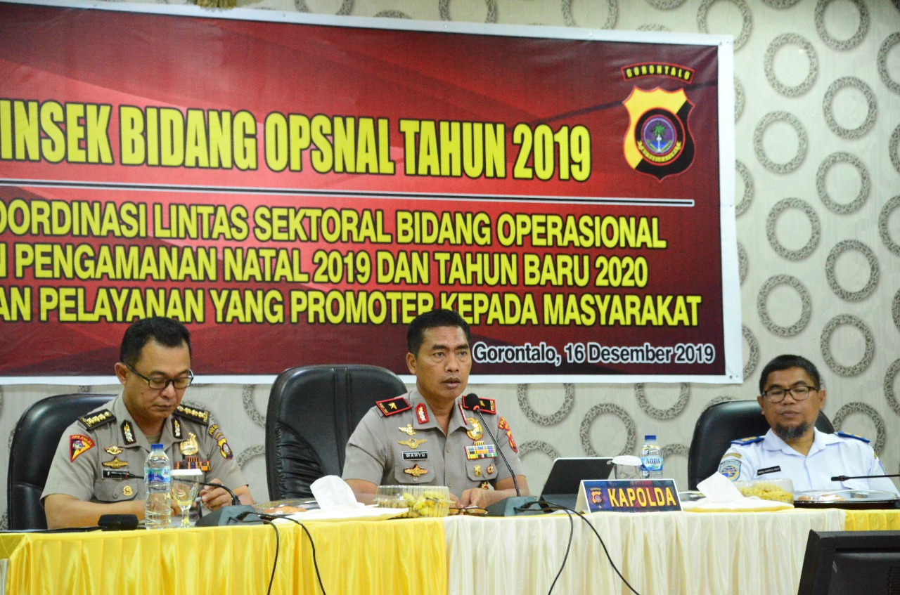 Polda Gorontalo Siap Gelar Operasi Lilin Otanaha Jelang Tahun Baru