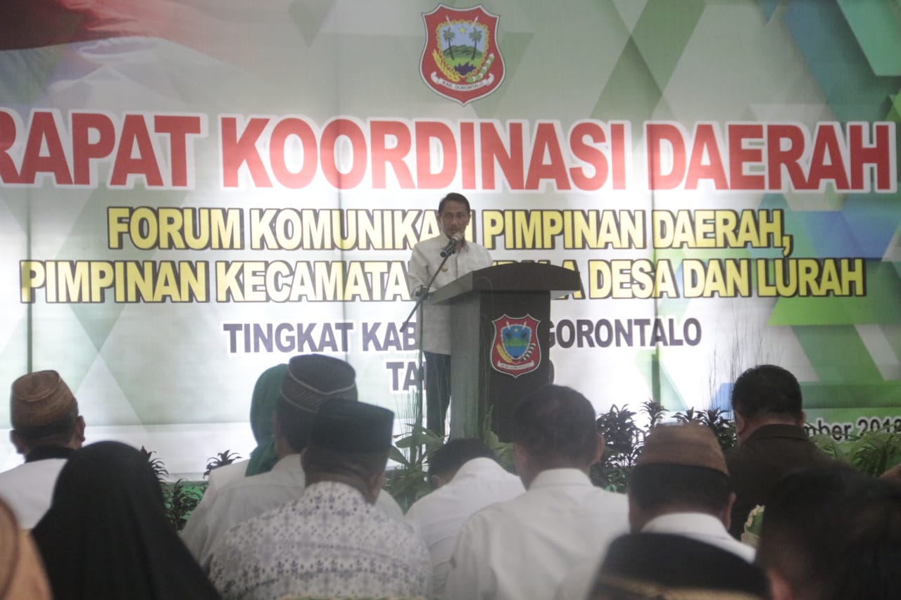 Bupati Gorontalo Ajak Forkopimda Dorong Percepatan Pembangunan Daerah