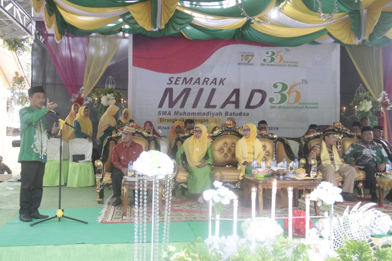 Bupati Gorontalo Hadiri Milad SMA Muhammadiyah Batudaa
