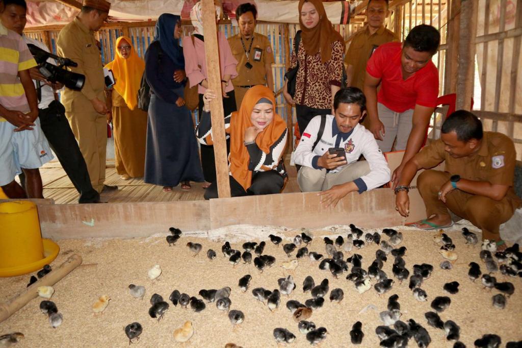 Idah Serahkan Bantuan Bibit Ayam ke Forum Genre Gorontalo