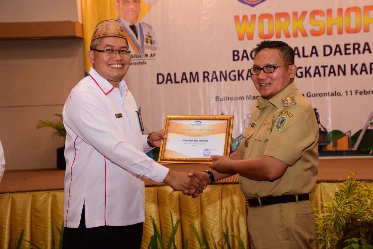 Pemkot Gorontalo Terima Penghargaan Kapabilitas APIP