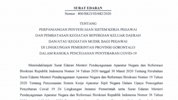 Gubernur Gorontalo Kebijakan ASN