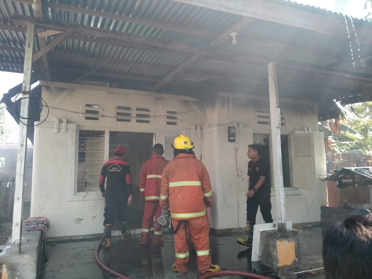 Satu Rumah di Kota Gorontalo Terbakar