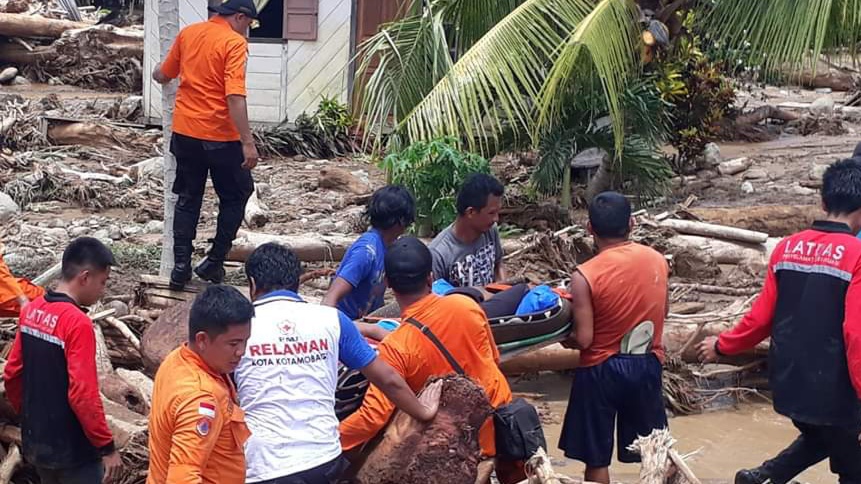 Korban Banjir Bolomong Utara