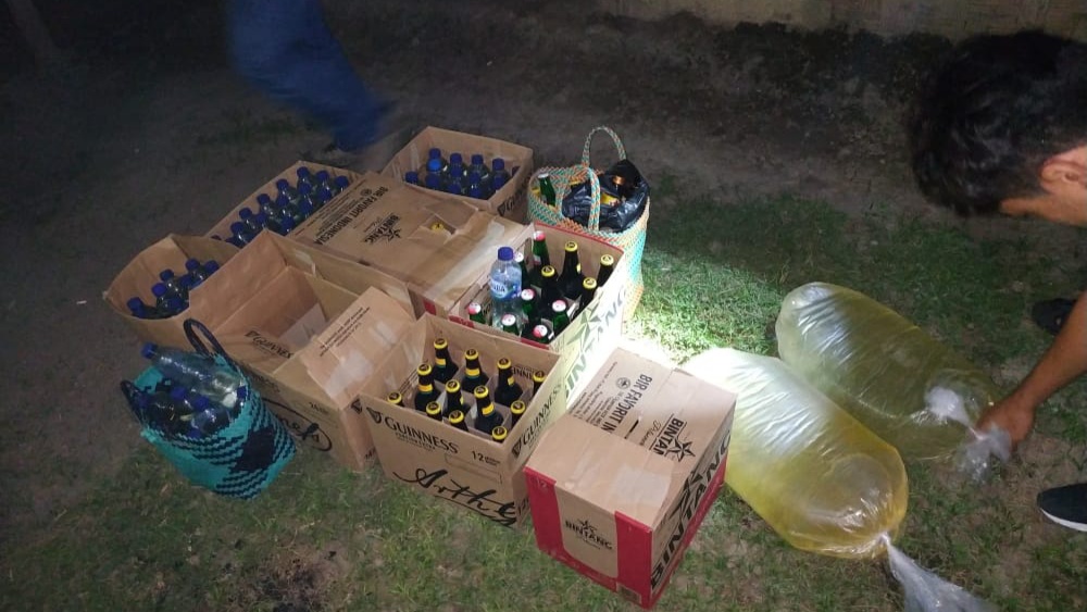 Polisi Amankan Ratusan Botol Miras dari Warung di Limboto
