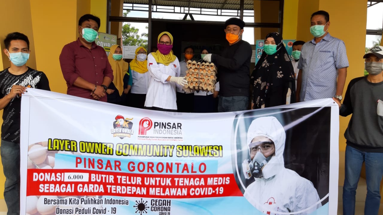 Dikes Provinsi Gorontalo Terima 6.000 Butir Telur dari PINSAR
