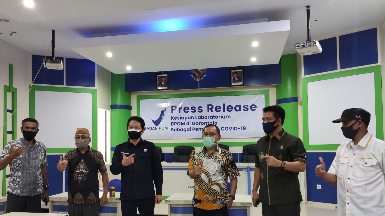 Deprov Minta Pemerintah Tunjang Fasilitas Uji Swab di BPOM Gorontalo