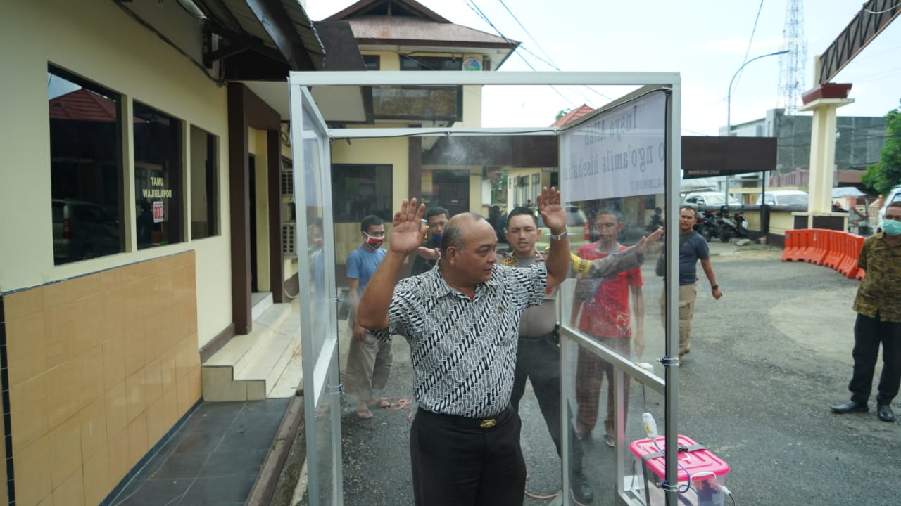 Polres Gorontalo Kota Terima Bilik Sterilisasi dari Warkop Amal