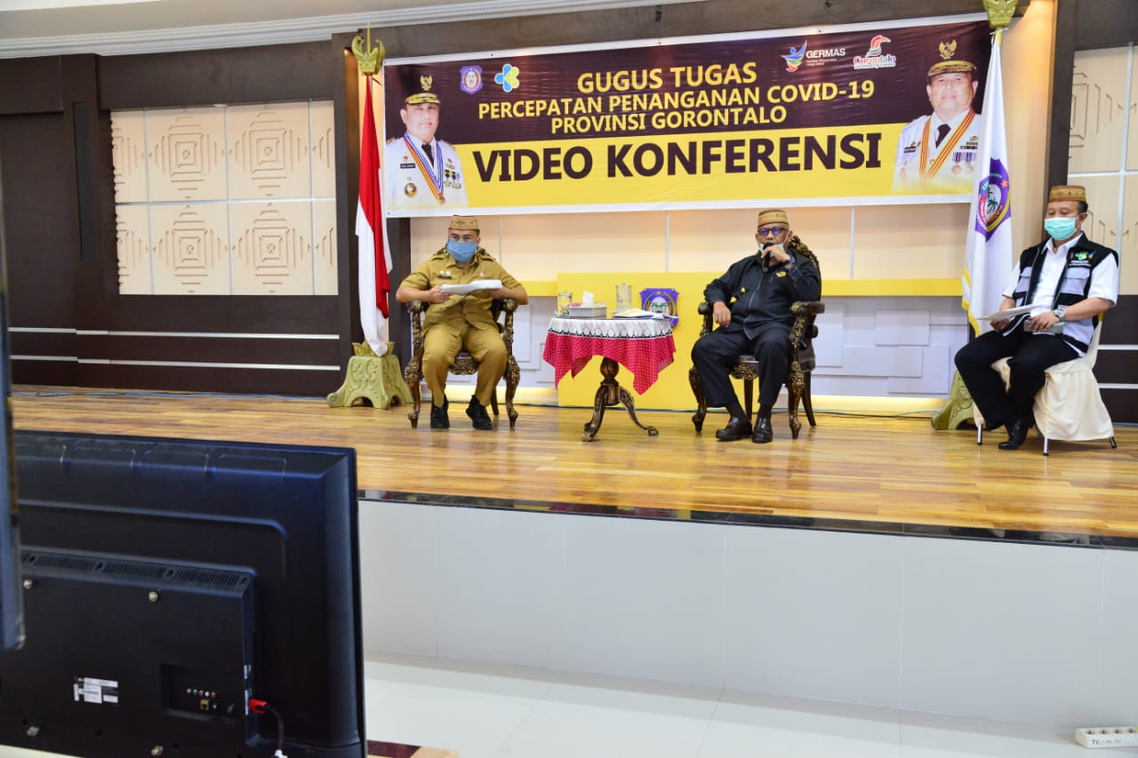 Gubernur Gorontalo Pantau Kondisi Warganya di Luar Daerah Lewat Vidcon
