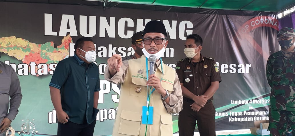 Launching PSBB, Bupati Gorontalo Jamin Hak Warga Dilindungi