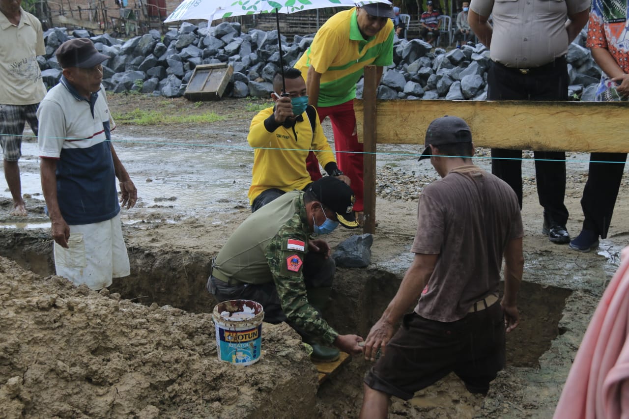 Bupati Syarif Letakan Batu Pertama Pembangunan Yayasan Hayatan Thayyibah