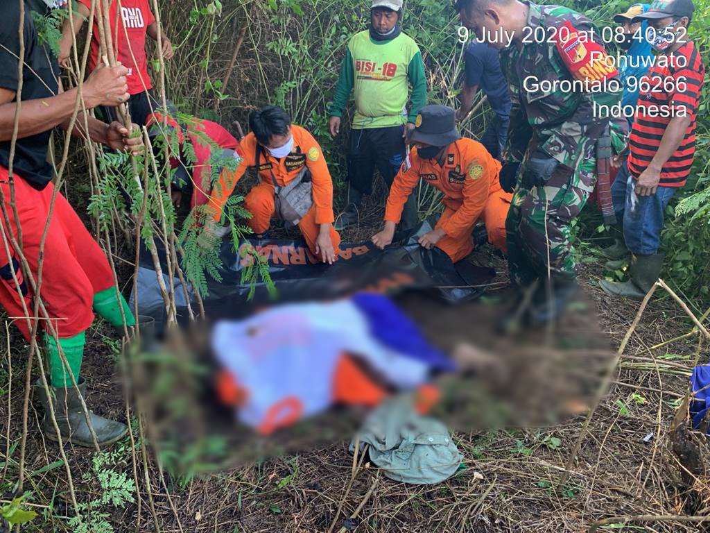 Seorang Warga Pohuwato yang Hilang Ditemukan Meninggal di Perkebunan