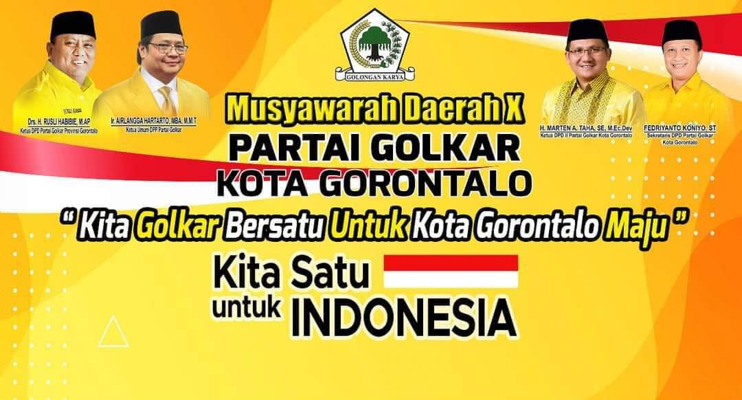 Marten ajak Kader Beringin Sukseskan Musda Golkar Kota Gorontalo