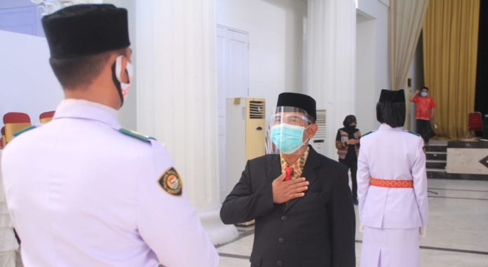 Paskibraka yang bertugas di Rudis Gubernur Gorontalo Hanya 7 Orang