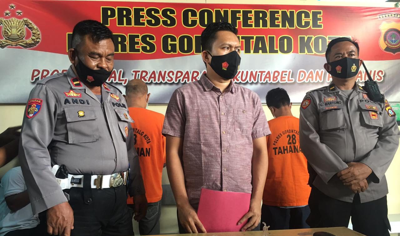 Polisi Ringkus Tiga Pelaku Pemakai Narkoba di Gorontalo