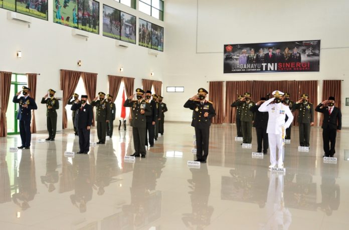 Wagub Gorontalo Hadiri Upacara HUT ke-75 TNI Secara Virtual