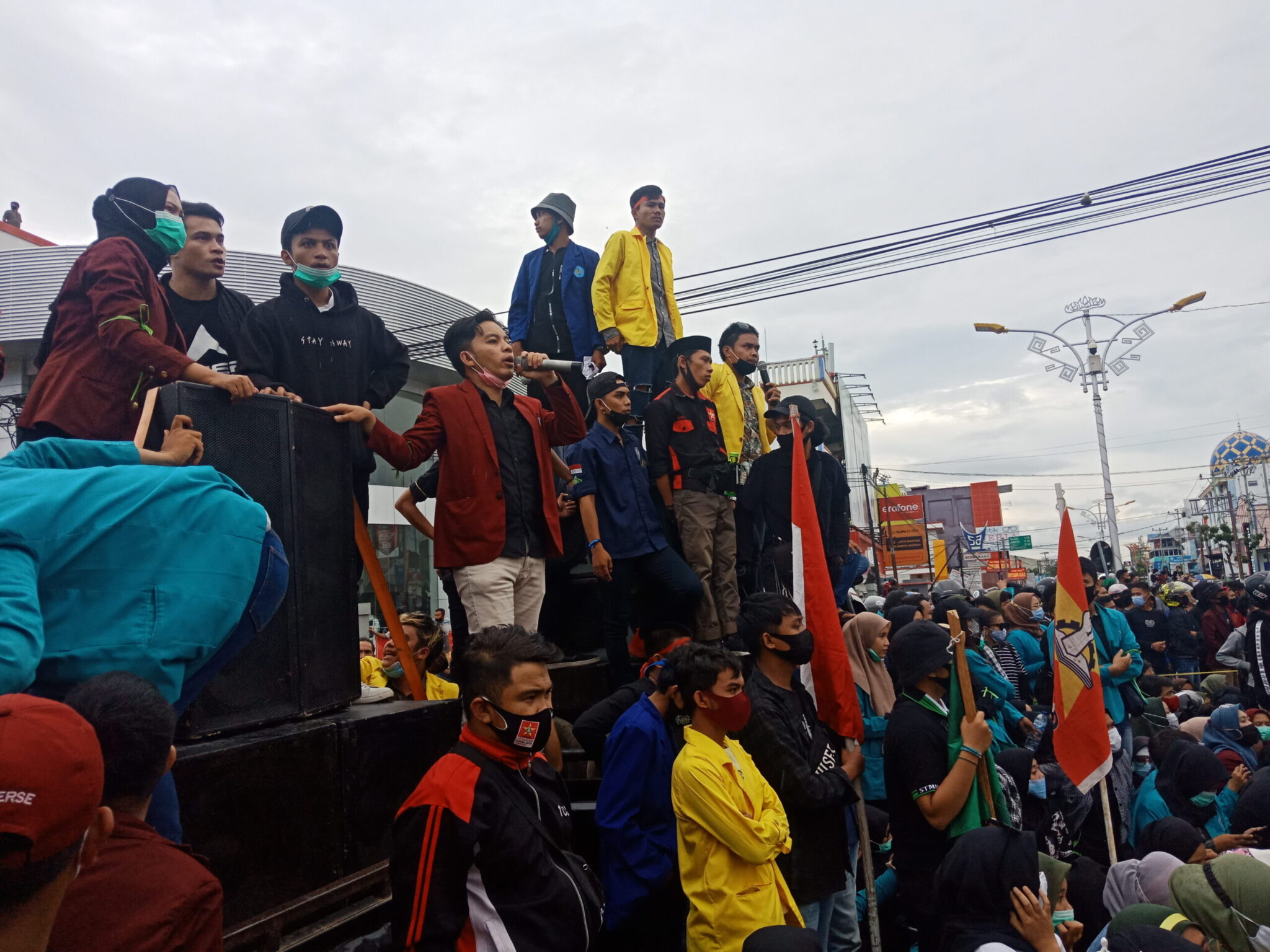 Demo Omnibus Law di Gorontalo Kembali Berlanjut