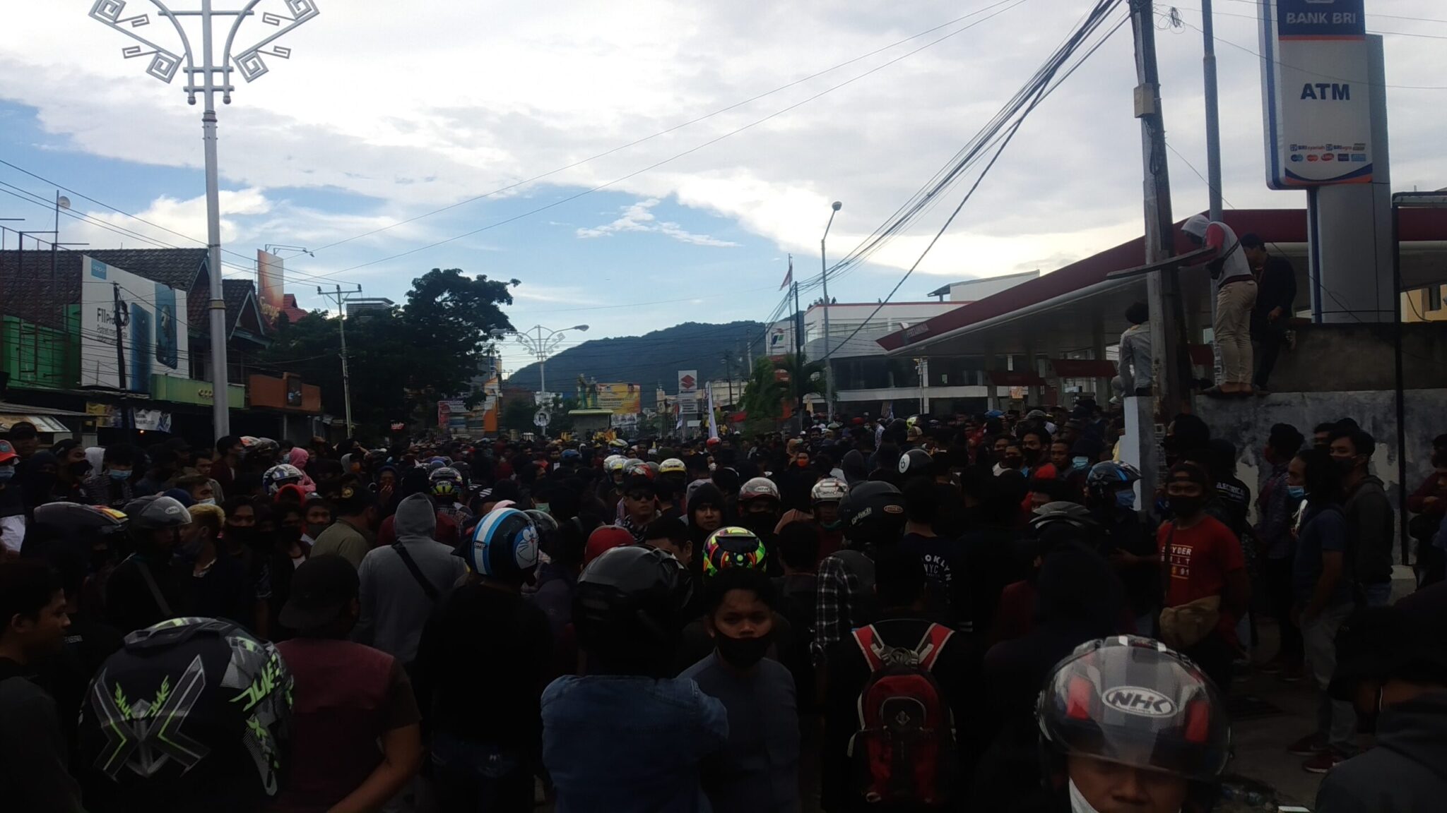 Hari ini Ribuan Massa Aksi Demo Tolak Omnibus Law di Gorontalo