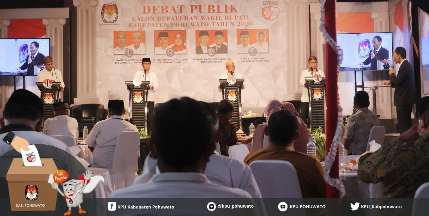 KPU Pohuwato Sukses Gelar Debat Kandidat Putaran Pertama