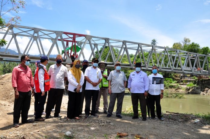 Pembangunan Jembatan Molindogupo Capai 85 Persen