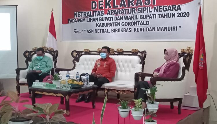 Pjs Bupati Gorontalo Tegaskan Netralitas ASN pada Pilkada