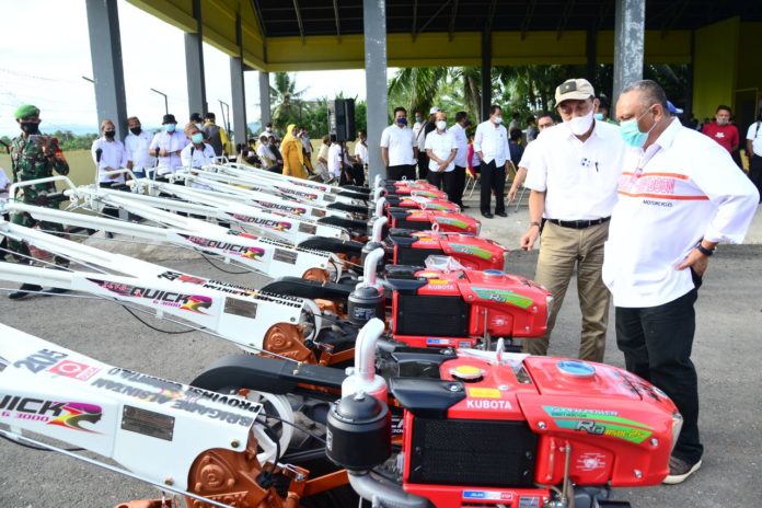 Gorontalo Ketambahan Bantuan 110 Unit Alat Mesin Pertanian