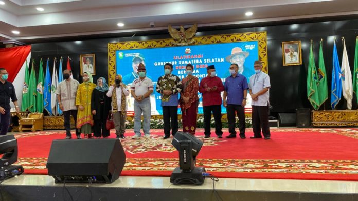 Keakraban Gubernur Gorontalo dan Gubernur Sumatera Selatan