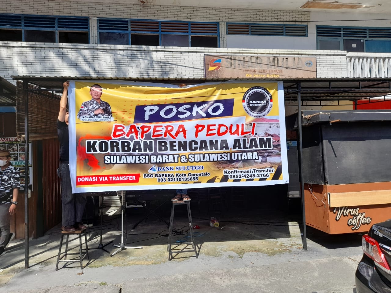 Bapera Kota Gorontalo Buka Donasi Peduli Bencana Sulbar dan Sulut