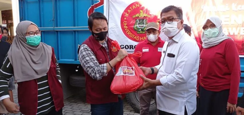 Bantuan Kemanusiaan dari IKA Unhas Gorontalo Tiba di Sulawesi Barat