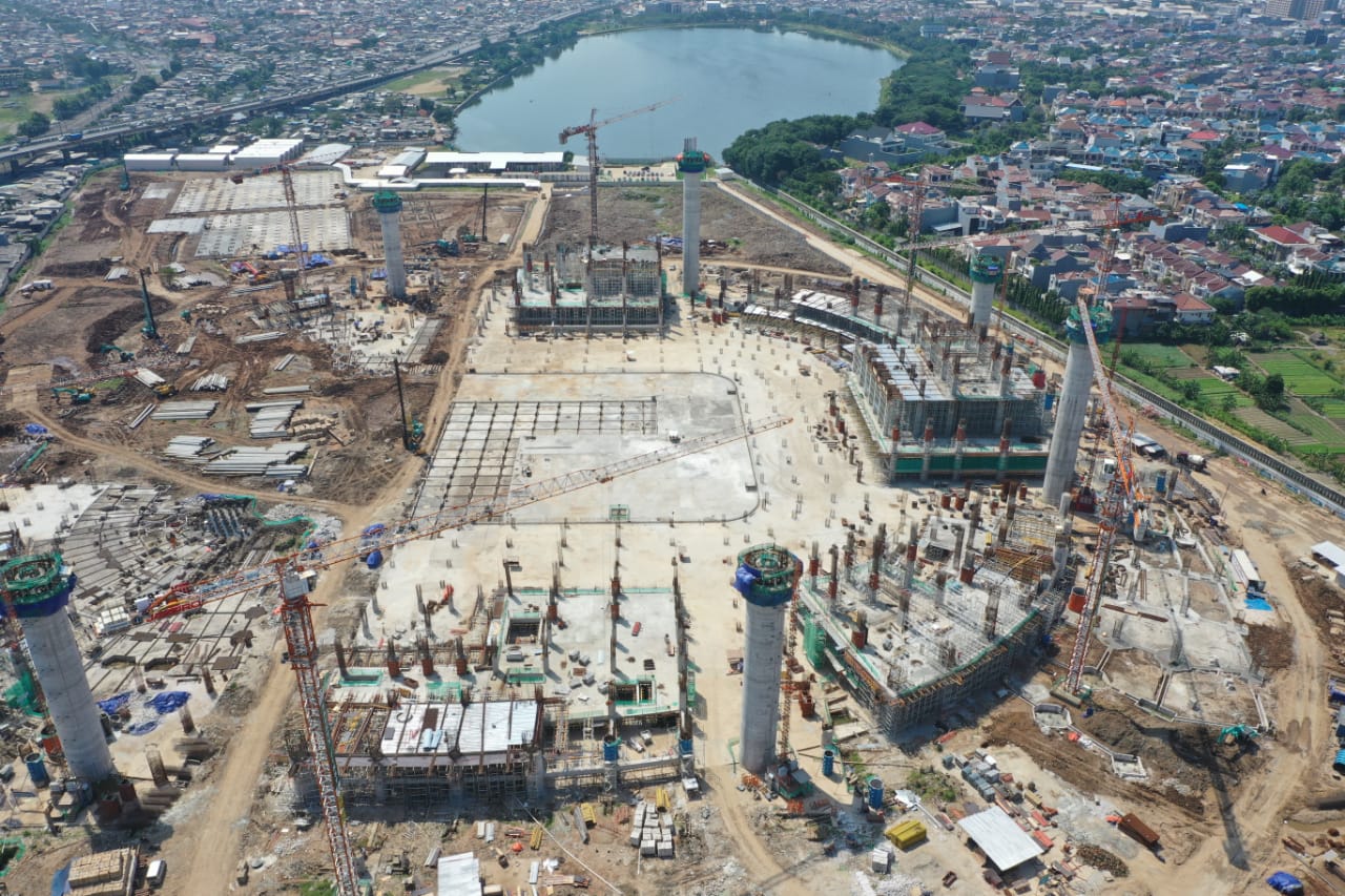 Meskipun Dibangun Ditengah Pandemi, Realisasi Pembangunan Jakarta International Stadium (JIS) Berjalan Positif