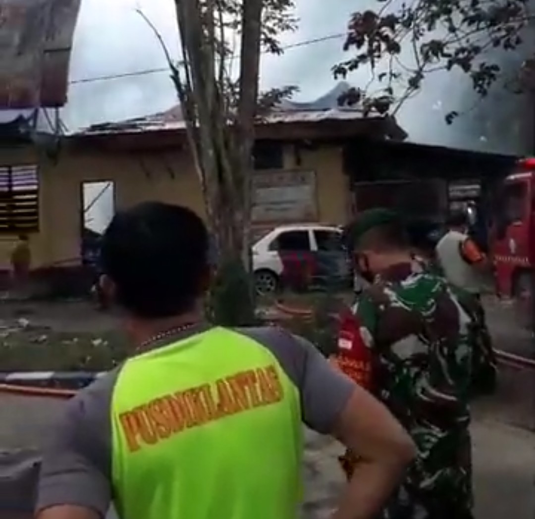 Polres Gorontalo Alami Kebakaran, 3 Mobil Damkar Dikerahkan