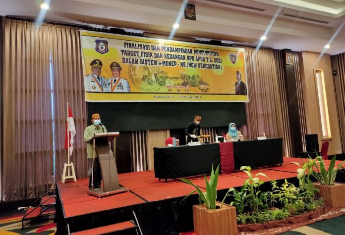 Biro P2E Setda Provinsi Gorontalo Dampingi OPD Input e-Monep Versi Baru