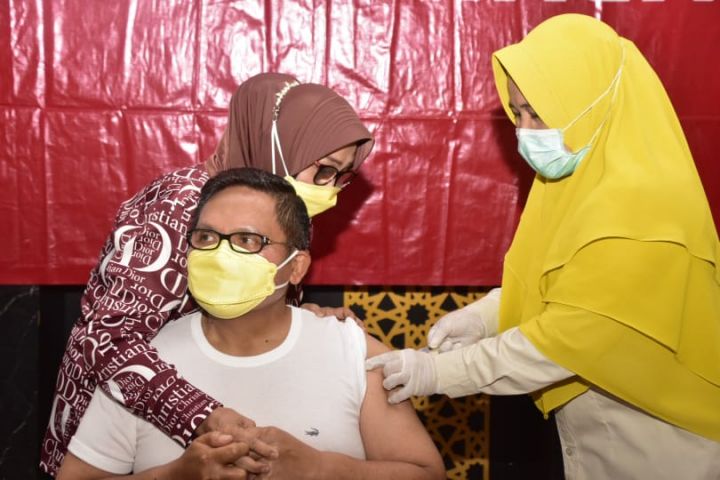 Vaksinasi Tahap Dua di Kota Gorontalo Berjalan Lancar