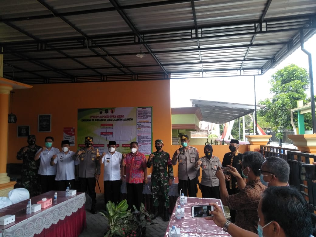 Wali Kota Blitar Kembali Monitoring Posko PPKM Mikro di Kelurahan Gedog