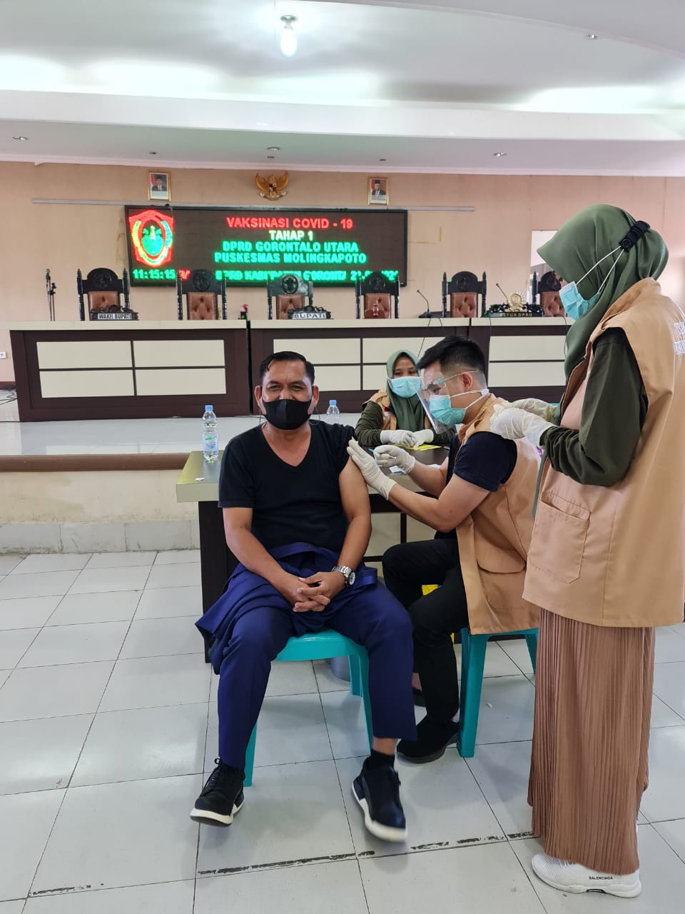 Anggota DPRD Bersama OPD di Gorontalo Utara Ikuti Vaksinasi Covid-19