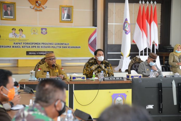 Forkopimda Gorontalo Gelar Rapat Bersama dengan Wakil Ketua DPR RI